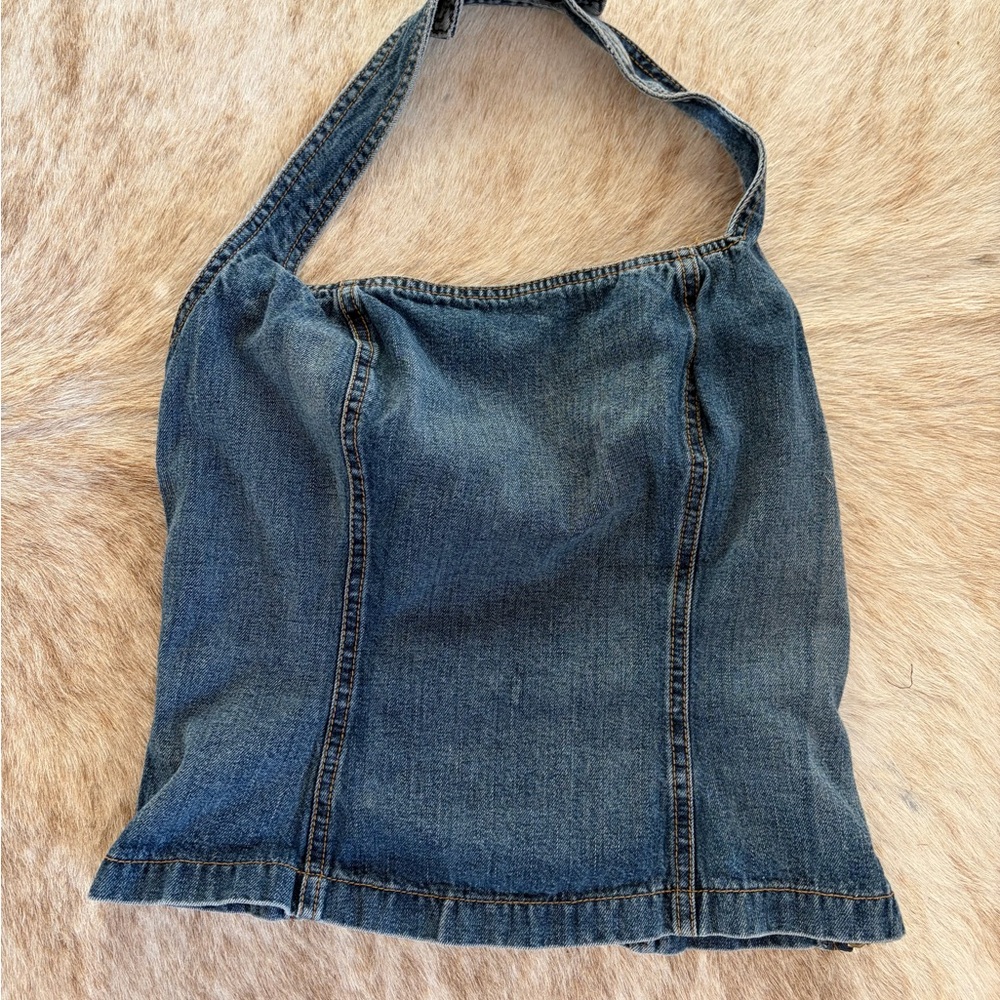 Denim Blue Women's Tank Top S